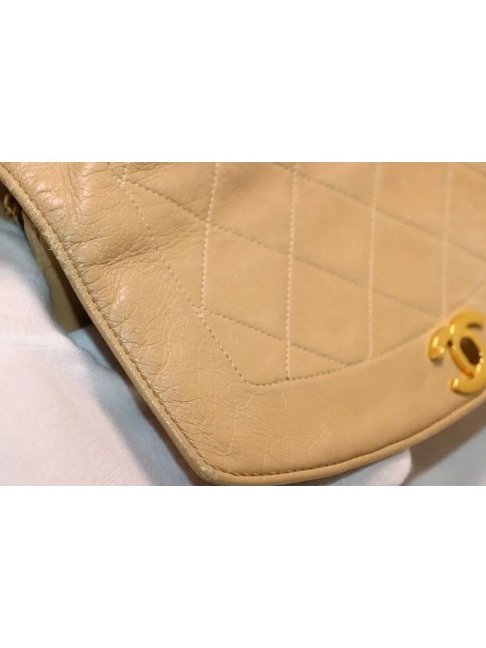 Chanel Diana Lambskin Chain Shoulder Bag